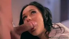 Play A hot brunette sucks cock in a sensual way
