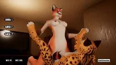 Abspielen Maximal erotisches Spiel zwischen zwei kleinen Katzen