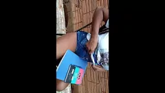 Play Hot Black Pornstar Teases with Lingerie in Public Before Intense Anal Sex