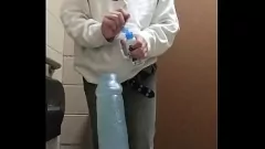 Play Shemale Sissy Gets Public Bathroom Bareback Pleasure