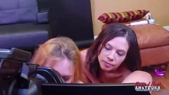 Play Lesbian Threesome with Blonde Jamie Litton and Brunette Piper