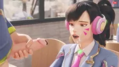 Jouer Dva tettona di Overwatch in un'orgia 3D esplicita