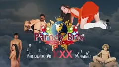 Reproducir La estrella porno adolescente joven roba la atención de MILF en la clásica parodia de TV